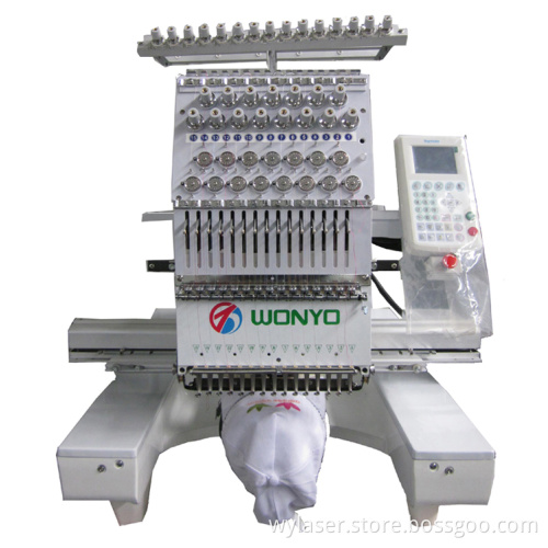 Commercial Single Head Flat Embroidery Machine for Logo Cap Sewing and Embroidery